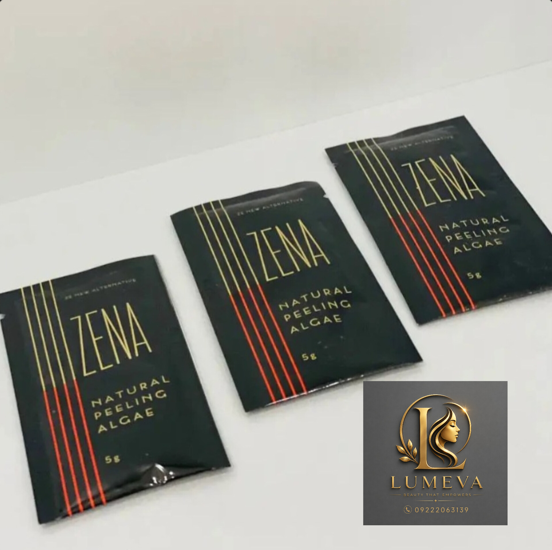 ماسک جلبکی آلگا پیل زینا برای تقویت و آبرسانی پوست
